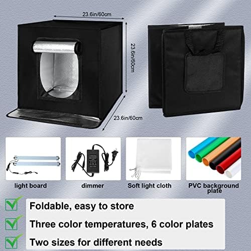 2 Set Portable Photo Light box Photography, 12 x 12 24 x 24 profesionalni set za šator za snimanje