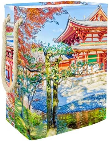 Inhalator lijepa Japan Byodo hram prirodni krajolik velika korpa za veš vodootporna sklopiva korpa za odjeću za organizatore igračaka za odjeću, kućni dekor za spavaću sobu kupatilo