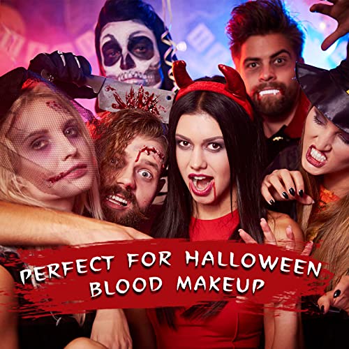 2 kom lažni sprej za krv-sprej za šminkanje za Noć vještica za prskanje krvi za odjeću, realističan lažni sprej za krv za zombi Vampire i Monster Costume Cosplay Makeup, 2 x 30 ML
