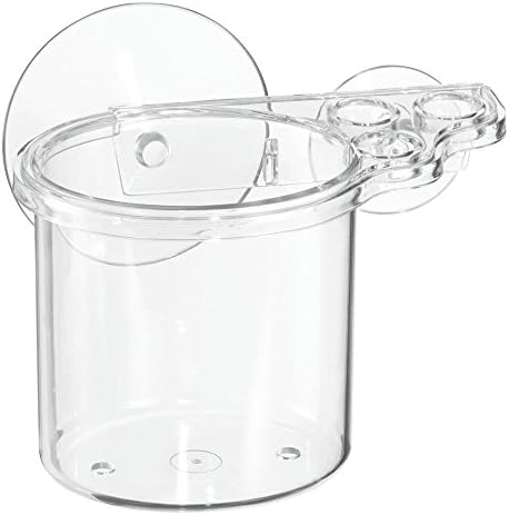 iDesign BPA - free plastični držač za usisnu četkicu za kupatilo-3,5 x 6 x 5,3, Clear