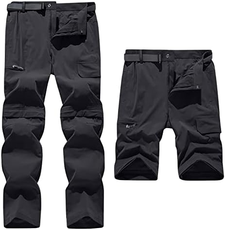 Muške konvertibilne planinarske hlače Lagane zatvarače pantalone za prozračne gaćice casual pantalone za vanjsko,
