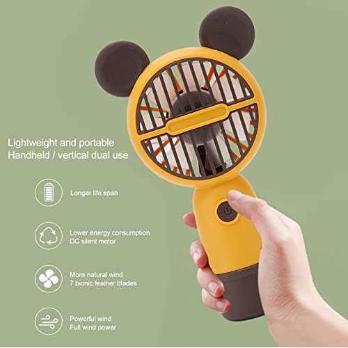 Ručni ventilator, USB punjivi mini ventilator Ergonomski simpatični oblik miša za putovanja za student