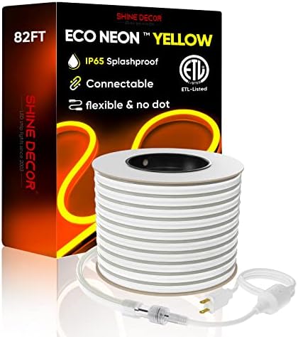 Shine Decor Bundle proizvodi paketa kablova za napajanje sa zlatno žutim 25m/82ft komplet LED neonskih