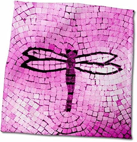 3Droza Florene Décor II - Hot Pink Mosaic Dragonfly - Ručnici