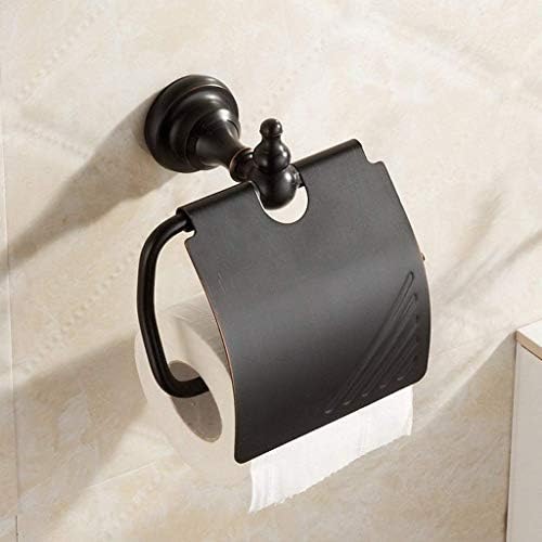 Zuqiee kupaonica, jednostavan držač papira, svi crni, bakar, toaletni papir sa kreativnoj ličnosti s
