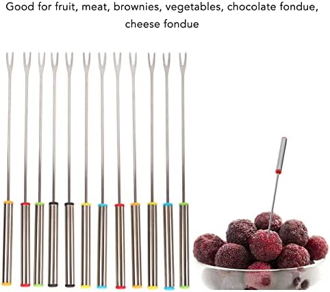 Viljuške za voće, viljuške za Fondue Kuhinjski alati u boji nerđajućeg čelika 12kom 24cm za večere