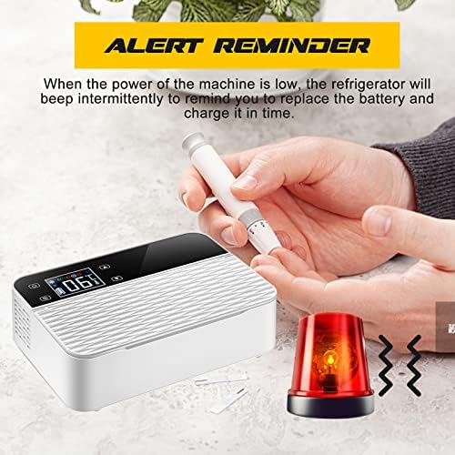 Medicina hladnjak Insulin Cooler Turistički futrola 2-8 ℃ LED displej alarmni sistem USB mini lijekovi