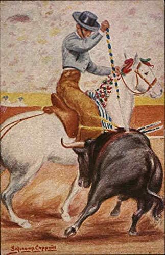 Borba bikova u Nogales Nogales, pa Meksiko originalna antička razglednica