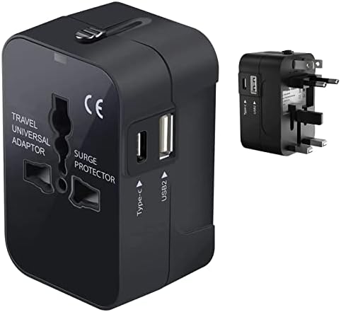 Putni USB Plus Međunarodni Adapter za napajanje kompatibilan sa LG Q8 za Svjetsku snagu za 3 uređaja