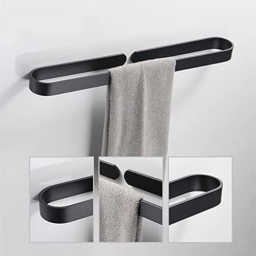 Czdyuf kupatilo hardverski set aluminijski crni zid viseće kupatilo u obliku ručnika u obliku