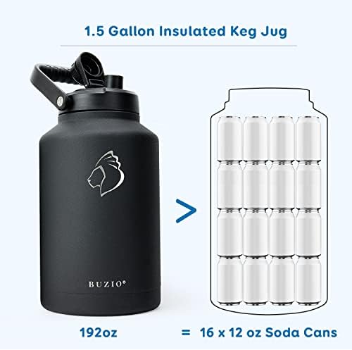 Buzio vakuumska izolirana boca od nehrđajućeg čelika 40oz 1,5 galonskih vrča, BPA besplatna dvostruka