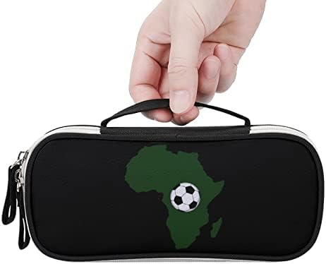 Africa Football PU kožna olovka olovka Organizator prenosiva torbica za nošenje šminke