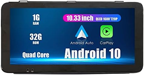 WOSTOKE 10.33 QLED/IPS 1600X720 Touchscreen CarPlay & Android Auto Android Autoradio Auto Navigation Stereo