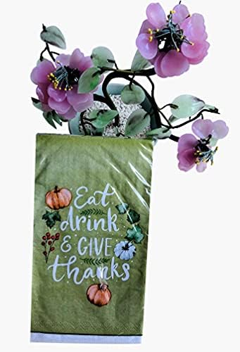CTS ukrasni papirni ručnici za goste | Dan zahvalnosti Jeseni salvete za dekuupage | Večera salvete