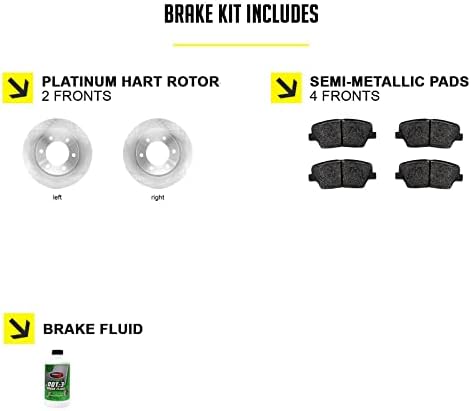 Hart kočnice Front kočnice i rotori Komplet | Prednji kočni jastučići | Rotori i jastučići kočnice