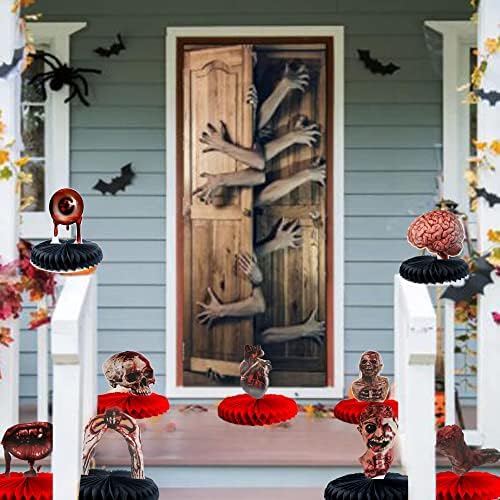 Ukrasi za Noć vještica zatvorene kućni dekor. PARTSY favorificiraju zastrašujuće poklopce Halloween Party Favories Favori TOMBSTONE Skeleton Ghost za odrasle Dječji ukrasi Soba pobjeći rekvizicija ureza