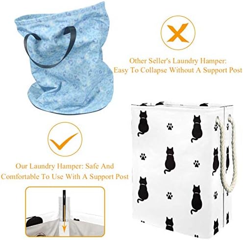 Ink nehomer mačka mač mačka šapna noga uzorak 300D Oxford PVC vodootporna odjeća začinjena velika korpa za pranje rublja za deka odjeće igračke u spavaćoj sobi