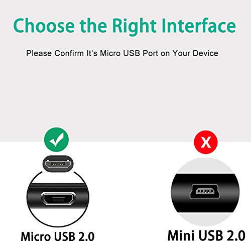 Guy-Tech Micro USB punjenje kablovski kabelski kabel Kompatibilan je s T-Mobile Huawei ideos tabletom Springboard