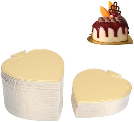 100kom kartonske ploče za torte Mini ploče za torte u obliku srca Mousse Cardboard Cupcake keksi muffini Base Desert prikaz pladanj