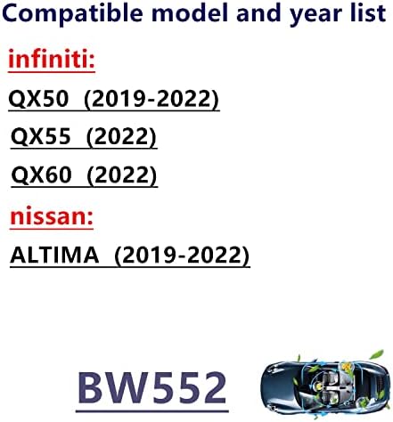 BW552 Filter za vazduh za QX50, QX55, QX60, Altima, zamenite CF12552, 27277-5na1a, 27277-6CA0A,
