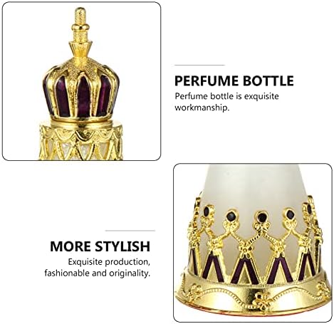 Healeved 3pcs Style arapsko kristalno osjetljivo ulje Zlatno ulje tečni mirisni središte Vintage Glass Classic Miris Elegantna sprej praznu podnedbeni stroj za skladištenje kontejnera