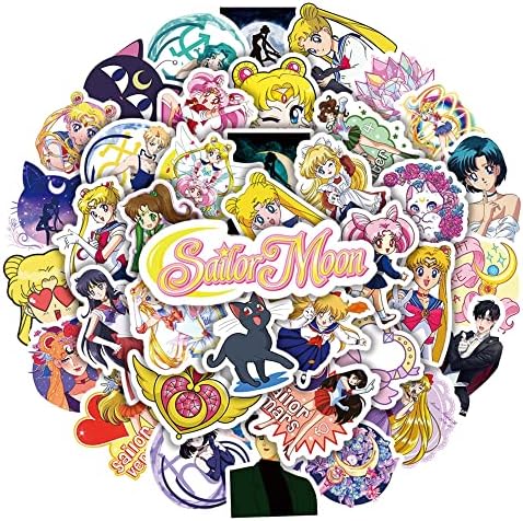 Naljepnice za mornarski mjesec, 100 kom, estetske naljepnice i naljepnice za crtane filmove, slatke Cool naljepnice za flašu vode za Laptop, naljepnice za hidro tikvicu, Auto, Planer, skejtbord, naljepnice za djecu, malu djecu, odrasle, naljepnice za Božićne praznike[Sailor Moon]