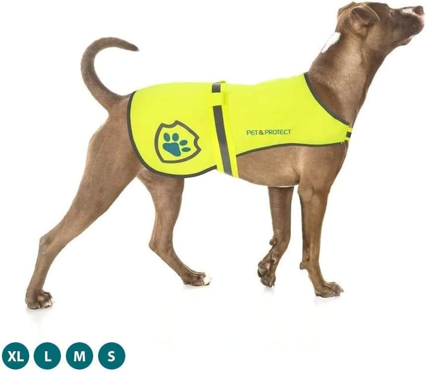 Reflektivni pas kaput za sigurnost - idealan pseći prsluk za visoko-vidljivost prilikom hodanja, trčanje ili trening - veličine za postavljanje malih, srednjih, velikih pasmina 16-130 lbs