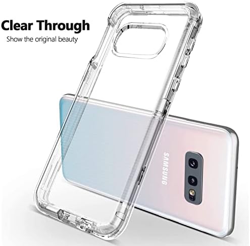 Kiomy Clear Shockproof Case za Samsung Galaxy S10e sa 2 pakovanja štitnika od kaljenog stakla, 3