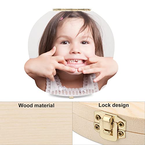 Zubna vilična kutija po mjeri kutija zubanaca personalizirana fotografijama, dječji drveni zadržavanje