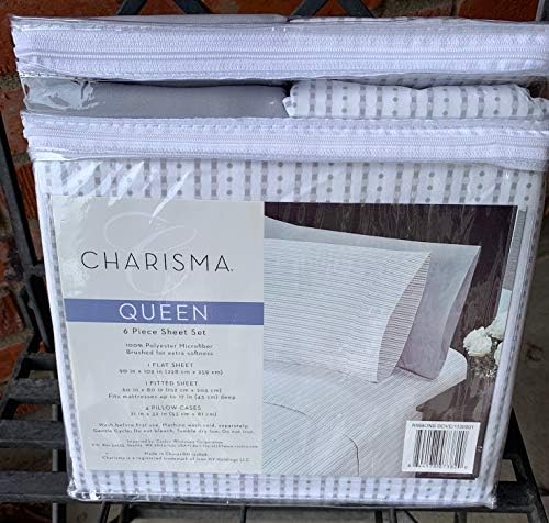CMA Charisma Queen brušena mikrofibrani 6 komada list set trake Dove uzorak