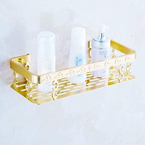 Zyhmw Kupatila Viseća zidna polica za zlatno kupatilo 1 kat 310mm * 50mm * 150 mm rezbareni aluminijski