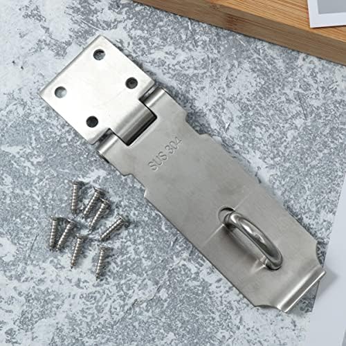 Doitool 4 HASP srebrna vrata za pričvršćivanje vrata za čeličnu ormariću od čelika od nehrđajućeg