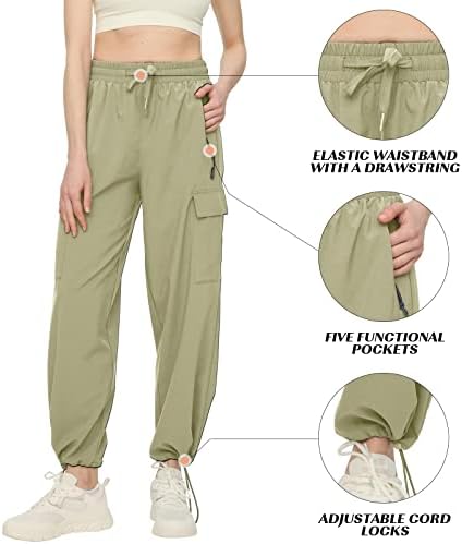 FARUNGS Quick Dry cargo pantalone Lake taktičke pantalone za planinarenje sa 5 džepova za žene, rastezljivog struka i vodootporne