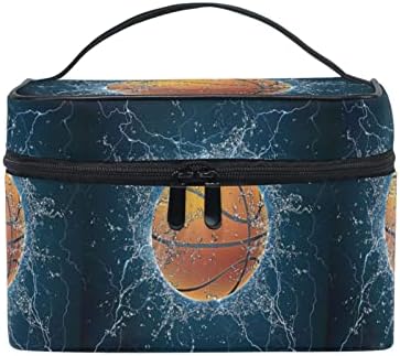 DXTKWL 3D košarkaški čarobnjak Kozmetička torba za žene za žene djevojke, velika putnička oprema