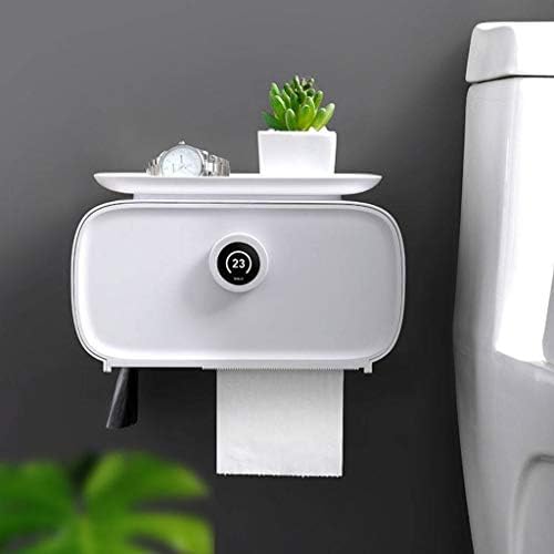 FXBA WC držač za papir, bez bušenja WC-a Držač za nosač Wall Mount WC držač papira za kupaonicu