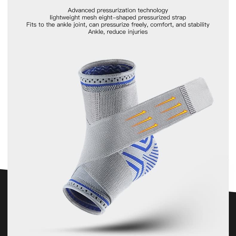 Xbwei 1 kom gležanj podršku zavojnice kompresijski rukav prozračan za košaru nožne sportske čarape