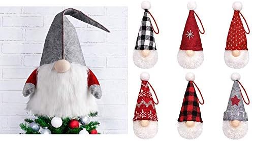 D-FANTIX Gnome Božićno stablo + Gnomes Božićno drvce viseći ukrasi za 6