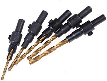 Bušilica 5pcs / set Countersink bušilica za obradu drveta Bit Set bušilice za vijke 5 6 8 10