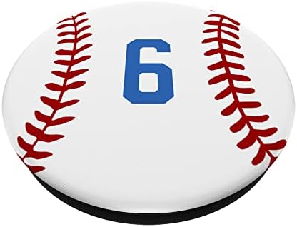 Broj 6 6 Bejzbol igrač Broj 6 Popsockets zamena popgrip