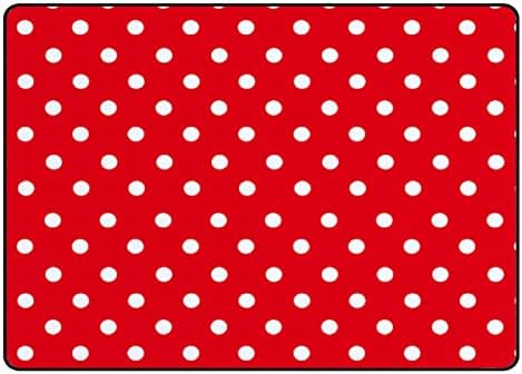 XOLLAR 72 x 48 u velikom prostoru za djecu tepisi bijele tačke u Crvenoj mekoj rasadniku Baby