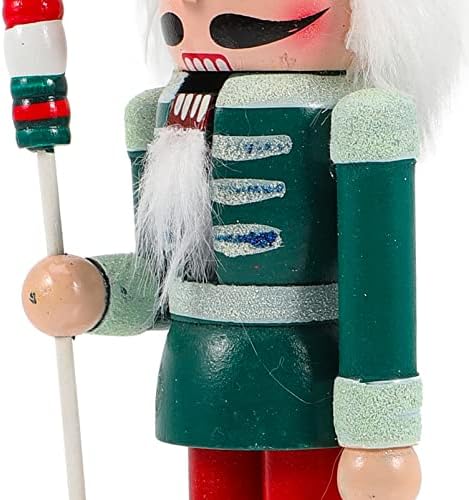 Aboofan zeleni tradicionalni drveni Orašar Božićni drveni Orašar vojnik figura lutkarski stoni ukras