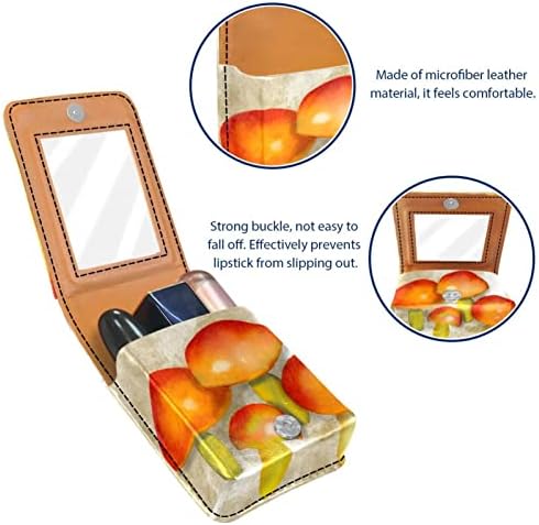 Oryuekan Mini torba za šminku sa ogledalom, kutijom za košulje u obliku kvačila, futrola za usne, akvarel