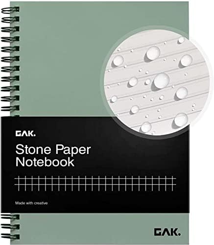 GAK. Vodootporni Lim od kamenog papira spiralna bilježnica-5,8 x8, 3 , 50 listova, bilježnica od
