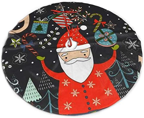 Lveshop Santa Claus Božićna suknja Luksuzna okrugla zatvorena vanjska mat rustikalni Xmas Tree Odrezi za