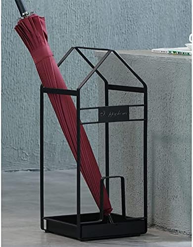 ZESUS kućni krovni stalak za domaćinstvo sa uklonjivim nosačem za kapanje Jednostavan metalni kišobran za suncobrani za sobni suncobrani organiziraju / crne