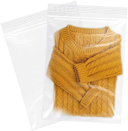 12 x 18 2 Mil Clear Plastic Reclosable ziplock torbe za odjeću, majice, pantalone
