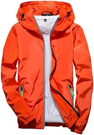 Ymosrh muška jakna Muška povremena boja plus veličine kapuljača reflektirajuća patentna zip na otvorenom