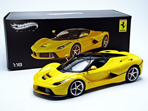 Hot wheels BCT81 Ferrari Laferrari F70 Hybrid Elite Edition Yellow 1/18 Diecast model automobila kompanije Hotwheels