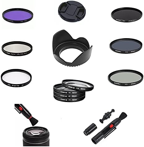 SF10 67mm Objektiv za objektiv kamere Potpuni paket set UV CPL FLD ND Zatvori Filter LENS Hood za Nikon AF-P Nkkor 70-300mm F / 4,5-5.6e ED VR Lens & Nikon AF-S DX NIKKOR 18-105mm F / 3.5-5.6 G ed VR objektiv