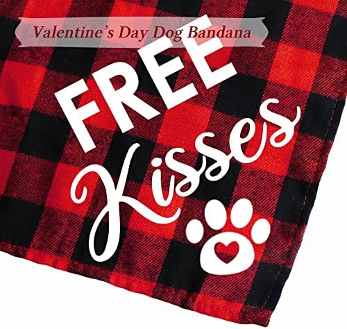 Dan zaljubljenih STMK-a Bandana, besplatni poljupci PLAJNI DOG Štenada Bandana za pseće štene Valentinovo